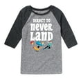 thumbnail image 1 of Disney - Peter Pan - Direct to Never Land - Toddler And Youth Raglan Graphic T-Shirt, 1 of 4