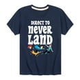 thumbnail image 1 of Disney - Peter Pan - Direct to Never Land - Toddler And Youth Short Sleeve Graphic T-Shirt, 1 of 5