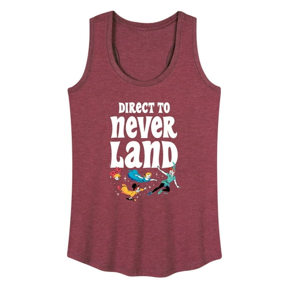 Disney - Peter Pan - Direct to Never Land - Women's Racerback Tank Top