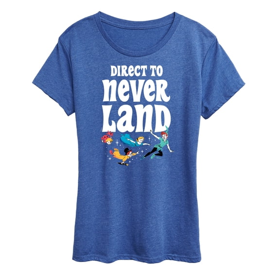 Disney - Peter Pan - Direct to Never Land - Women's Short Sleeve Graphic T-Shirt