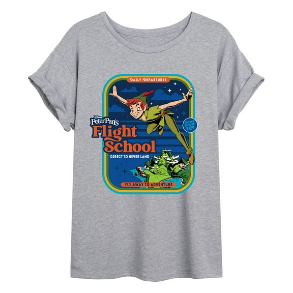 Disney - Peter Pan - Flight School - Fly Away to Adventure - Women's Oversized T-Shirt