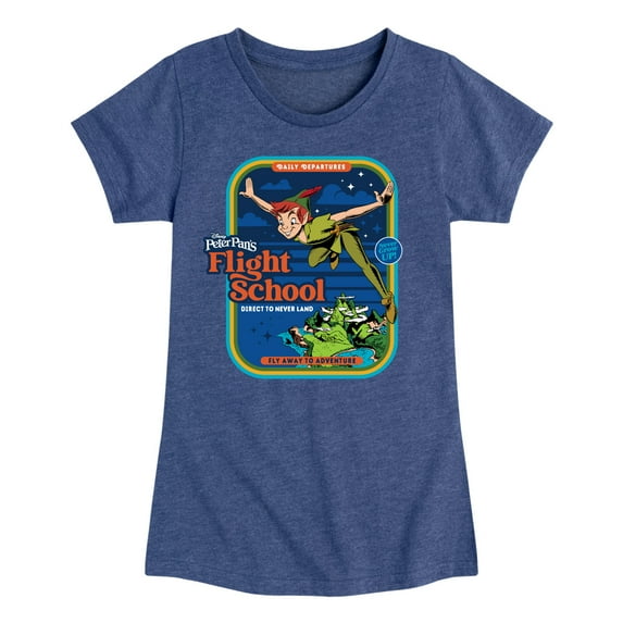 Disney - Peter Pan - Flight School - Fly Away to Adventure - Toddler And Youth Girls Short Sleeve Graphic T-Shirt