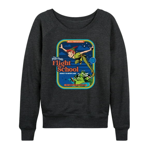 Disney - Peter Pan - Flight School - Fly Away to Adventure - Women's Lightweight French Terry Long Sleeve Shirt