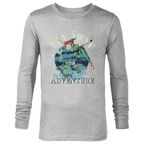 Disney Peter Pan Fly Away to Adventure Storybook - Long Sleeve T-Shirt for Men - Customized-Athletic Heather