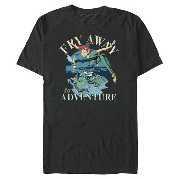 Disney Peter Pan Fly Away to Adventure Storybook - Short Sleeve Blended T-Shirt for Adults - Customized-Dark Heather