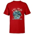 thumbnail image 1 of Disney Peter Pan Fly Away to Adventure Storybook - Short Sleeve T-Shirt for Kids - Customized-Red, 1 of 5