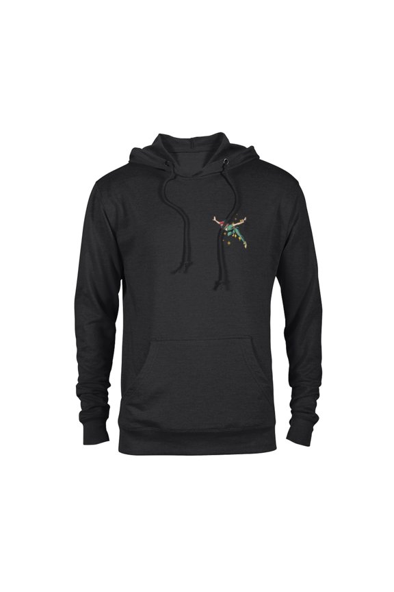 Peter Pan Flying with Pixie Dust - Pullover Hoodie for Adults - Customized-Black