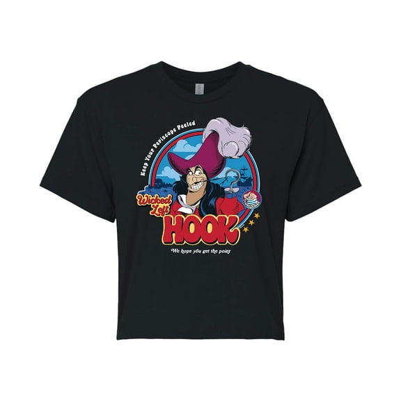 Disney - Peter Pan - Keep Your Periscope Peeled - Wicked Left Hook - Juniors Cropped Cotton Blend T-Shirt