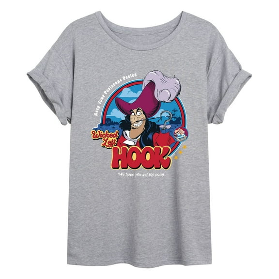 Disney - Peter Pan - Keep Your Periscope Peeled - Wicked Left Hook - Women's Oversized T-Shirt