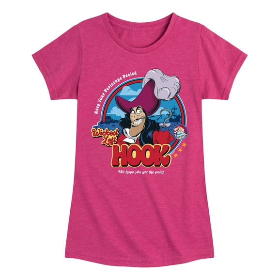 Disney - Peter Pan - Keep Your Periscope Peeled - Wicked Left Hook - Toddler And Youth Girls Short Sleeve Graphic T-Shirt
