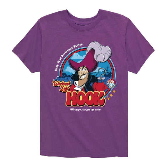 Disney - Peter Pan - Keep Your Periscope Peeled - Wicked Left Hook - Toddler And Youth Short Sleeve Graphic T-Shirt