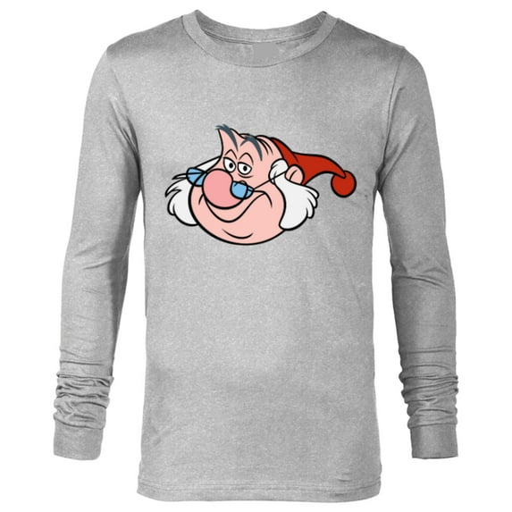 Disney Peter Pan Mr. Smee Pirate Big Face Costume - Long Sleeve T-Shirt for Men - Customized-Athletic Heather