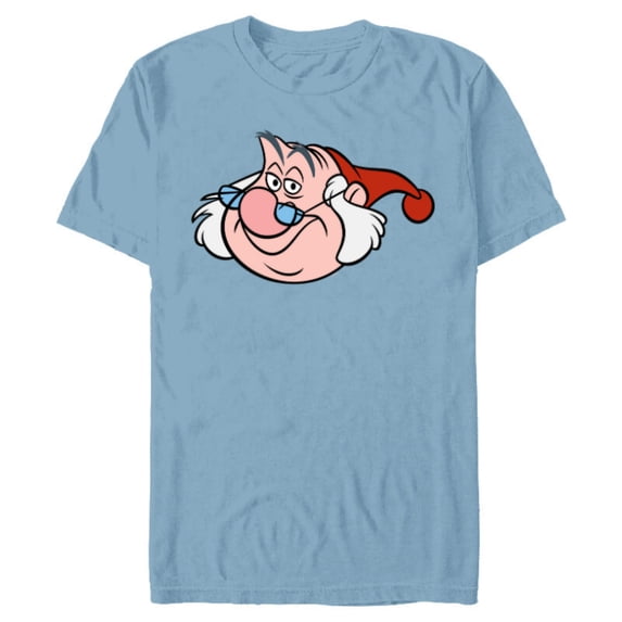 Disney Peter Pan Mr. Smee Pirate Big Face Costume - Short Sleeve Blended T-Shirt for Adults - Customized-Ocean Blue