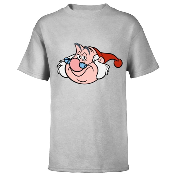 Disney Peter Pan Mr. Smee Pirate Big Face Costume - Short Sleeve T-Shirt for Kids - Customized-Athletic Heather
