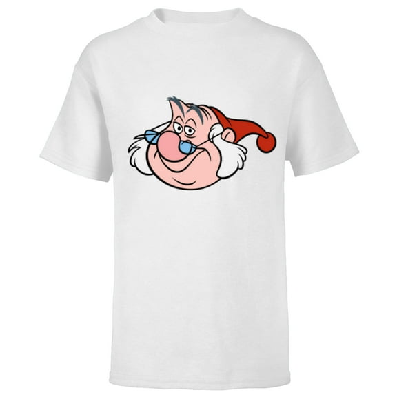 Disney Peter Pan Mr. Smee Pirate Big Face Costume - Short Sleeve T-Shirt for Kids - Customized-White