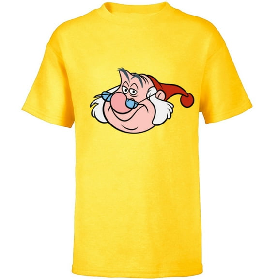 Disney Peter Pan Mr. Smee Pirate Big Face Costume - Short Sleeve T-Shirt for Kids - Customized-Yellow
