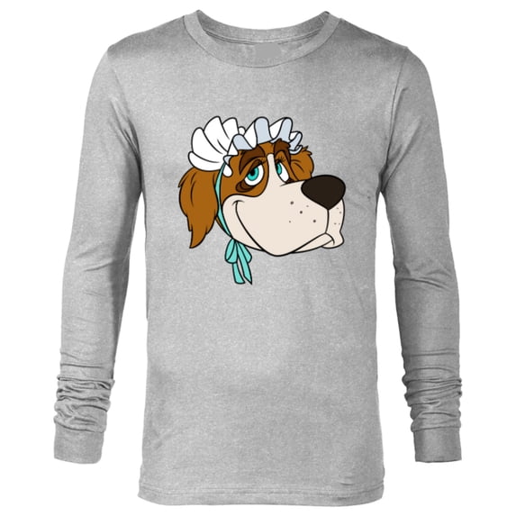 Disney Peter Pan Nana St. Bernard Dog Big Face Costume - Long Sleeve T-Shirt for Men - Customized-Athletic Heather
