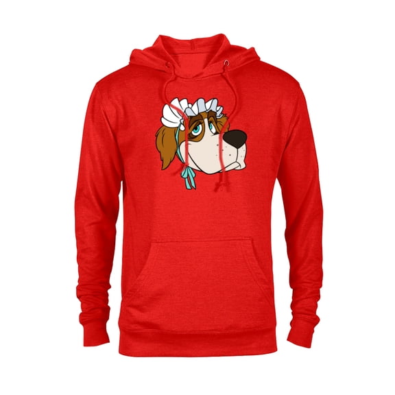 Disney Peter Pan Nana St. Bernard Dog Big Face Costume - Pullover Hoodie for Adults - Customized-Red