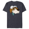 thumbnail image 1 of Disney Peter Pan Nana St. Bernard Dog Big Face Costume - Short Sleeve Blended T-Shirt for Adults - Customized-Navy Heather, 1 of 5