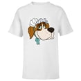 thumbnail image 1 of Disney Peter Pan Nana St. Bernard Dog Big Face Costume - Short Sleeve T-Shirt for Kids - Customized-White, 1 of 5