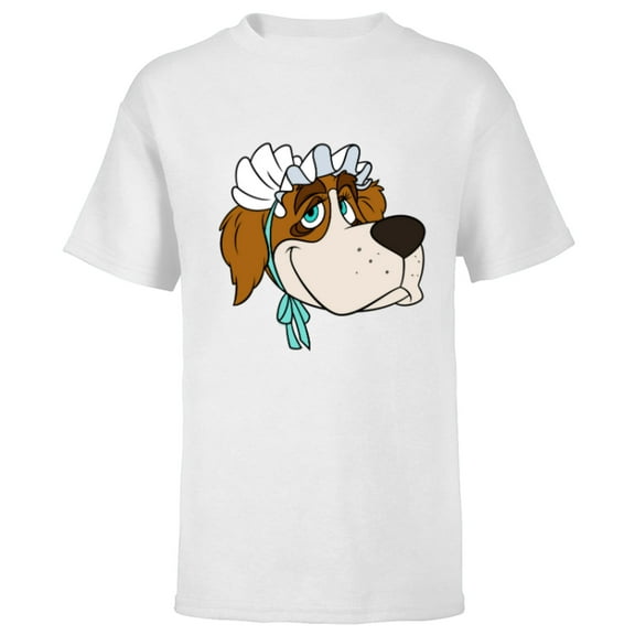 Disney Peter Pan Nana St. Bernard Dog Big Face Costume - Short Sleeve T-Shirt for Kids - Customized-White