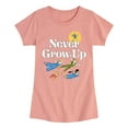 thumbnail image 1 of Disney - Peter Pan - Never Grow Up - Fly Away - Toddler And Youth Girls Short Sleeve Graphic T-Shirt, 1 of 6
