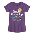 thumbnail image 1 of Disney - Peter Pan - Never Grow Up - Fly Away - Toddler And Youth Girls Short Sleeve Graphic T-Shirt, 1 of 5
