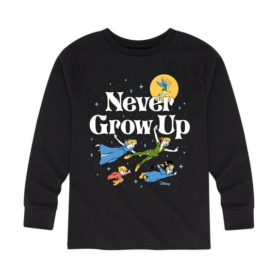 Disney - Peter Pan - Never Grow Up - Fly Away - Toddler And Youth Long Sleeve Graphic T-Shirt