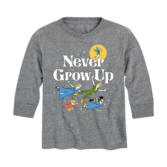 Disney - Peter Pan - Never Grow Up - Fly Away - Toddler And Youth Long Sleeve Graphic T-Shirt