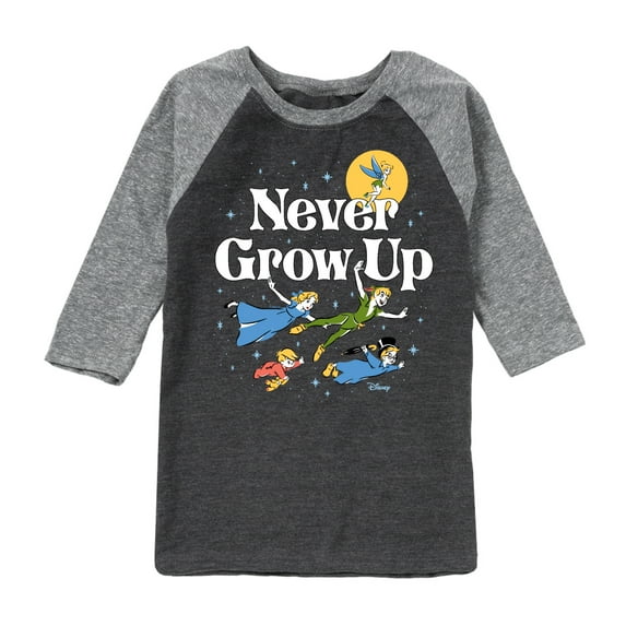Disney - Peter Pan - Never Grow Up - Fly Away - Toddler And Youth Raglan Graphic T-Shirt