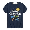thumbnail image 1 of Disney - Peter Pan - Never Grow Up - Fly Away - Toddler And Youth Short Sleeve Graphic T-Shirt, 1 of 5