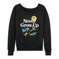 thumbnail image 1 of Disney - Peter Pan - Never Grow Up - Fly Away - Women's Lightweight French Terry Long Sleeve Shirt, 1 of 4