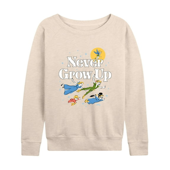 Disney - Peter Pan - Never Grow Up - Fly Away - Women's Lightweight French Terry Long Sleeve Shirt