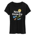thumbnail image 1 of Disney - Peter Pan - Never Grow Up - Fly Away - Women's Short Sleeve Graphic T-Shirt, 1 of 4
