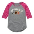 thumbnail image 1 of Disney - Peter Pan - No Growing Up - Tricksters - Toddler And Youth Girls Raglan Graphic T-Shirt, 1 of 3