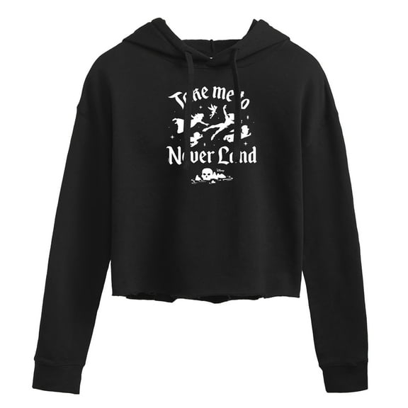 Disney - Peter Pan - Take Me to Neverland - Juniors Cropped Pullover Hoodie