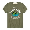 thumbnail image 1 of Disney - Peter Pan - Take Me to Neverland - Second Star to the Right - Toddler And Youth Short Sleeve Graphic T-Shirt, 1 of 5