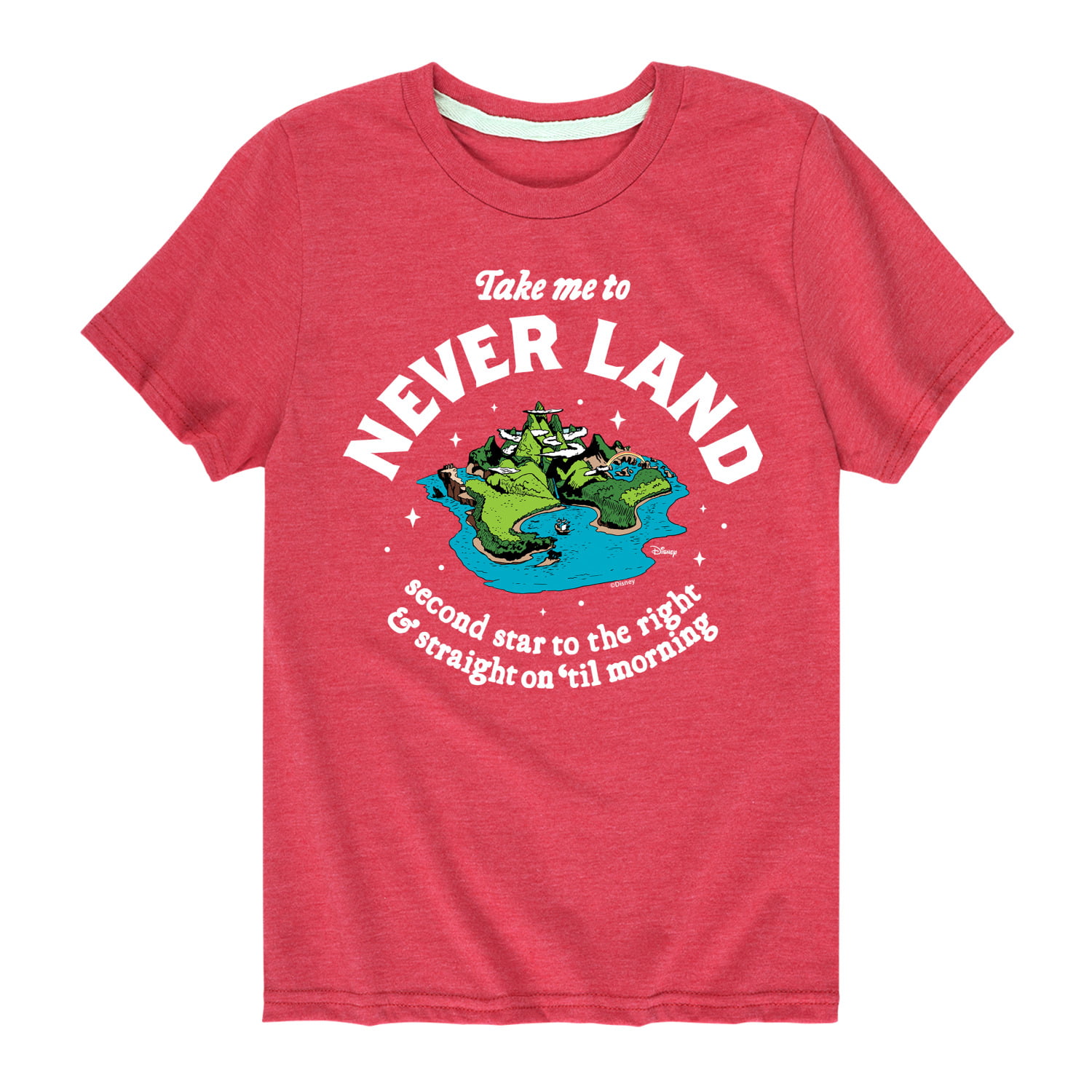 Disney - Peter Take to Pan to Star Second Graphic Short - the Neverland Youth And Me Right - T-Shirt Toddler Sleeve 