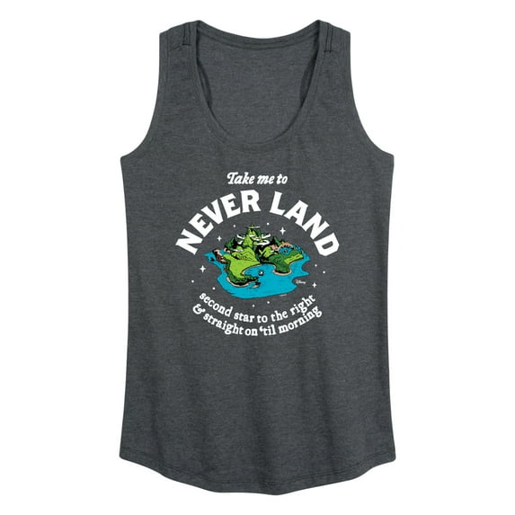 Disney - Peter Pan - Take Me to Neverland - Second Star to the Right - Women's Racerback Tank Top