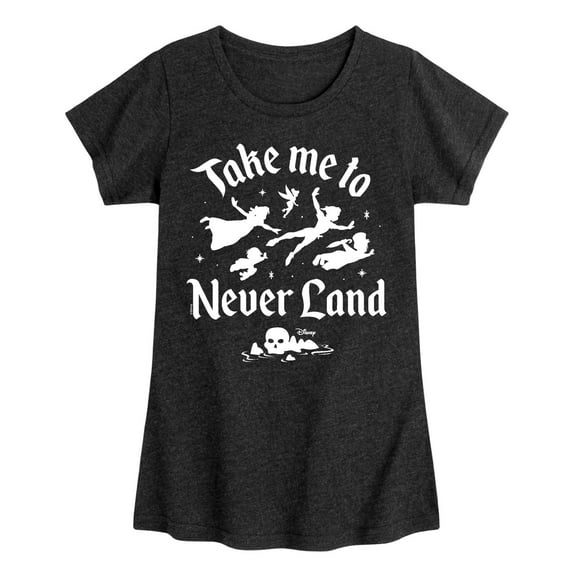 Disney - Peter Pan - Take Me to Neverland - Toddler And Youth Girls Short Sleeve Graphic T-Shirt