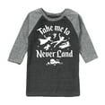 thumbnail image 1 of Disney - Peter Pan - Take Me to Neverland - Toddler And Youth Raglan Graphic T-Shirt, 1 of 6