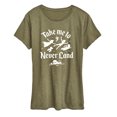 thumbnail image 1 of Disney - Peter Pan - Take Me to Neverland - Women's Short Sleeve Graphic T-Shirt, 1 of 1
