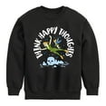 thumbnail image 1 of Disney - Peter Pan - Think Happy Thoughts - Tinkerbell - Toddler And Youth Crewneck Fleece Sweatshirt, 1 of 5