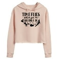 thumbnail image 1 of Disney - Peter Pan - Time Flies When You're Having Fun - Juniors Cropped Pullover Hoodie, 1 of 5