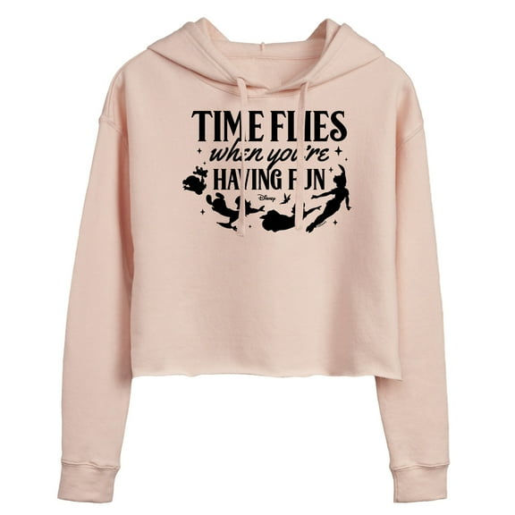Disney - Peter Pan - Time Flies When You're Having Fun - Juniors Cropped Pullover Hoodie