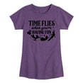 thumbnail image 1 of Disney - Peter Pan - Time Flies When You're Having Fun - Toddler And Youth Girls Short Sleeve Graphic T-Shirt, 1 of 5
