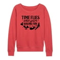thumbnail image 1 of Disney - Peter Pan - Time Flies When You're Having Fun - Women's Lightweight French Terry Pullover, 1 of 1