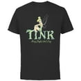 thumbnail image 1 of Disney Peter Pan Tinker Bell Being Perfect Isn’t Easy - Short Sleeve Cotton T-Shirt for Adults - Customized-Black, 1 of 5