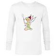 thumbnail image 1 of Disney Peter Pan Tinker Bell Christmas Fairy Santa Hat - Long Sleeve T-Shirt for Men - Customized-White, 1 of 5