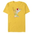 thumbnail image 1 of Disney Peter Pan Tinker Bell Christmas Fairy Santa Hat - Short Sleeve Blended T-Shirt for Adults - Customized-Yellow, 1 of 5